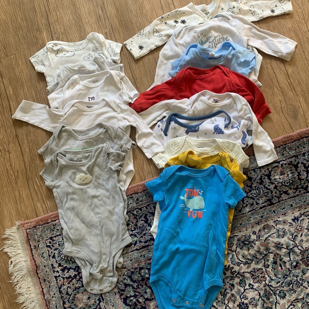 15 baby boy’s onesies, Smoke-free pet free house